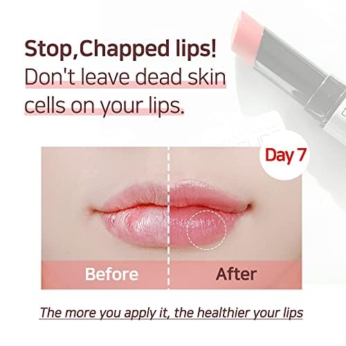 Lux Triple Lip CURE Glossy Balm (0.17oz) (RABBIT ROSE (Berry Pink)) 4 million units sold in Korea, Natural Tinted Korean Lip Balm, Petroleum/Paraben Free, Lip Butter,lip balm hydrating