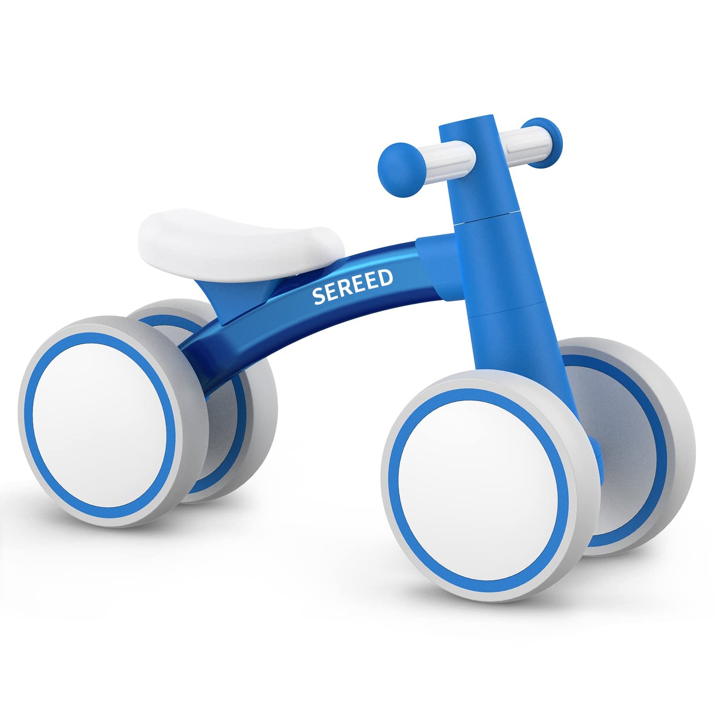 SEREED Baby Balance Bike for 1 Year Old Boys Girls 12-24 Month Toddler Balance Bike, 4 Wheels Toddler First Bike, First Birthday Gifts