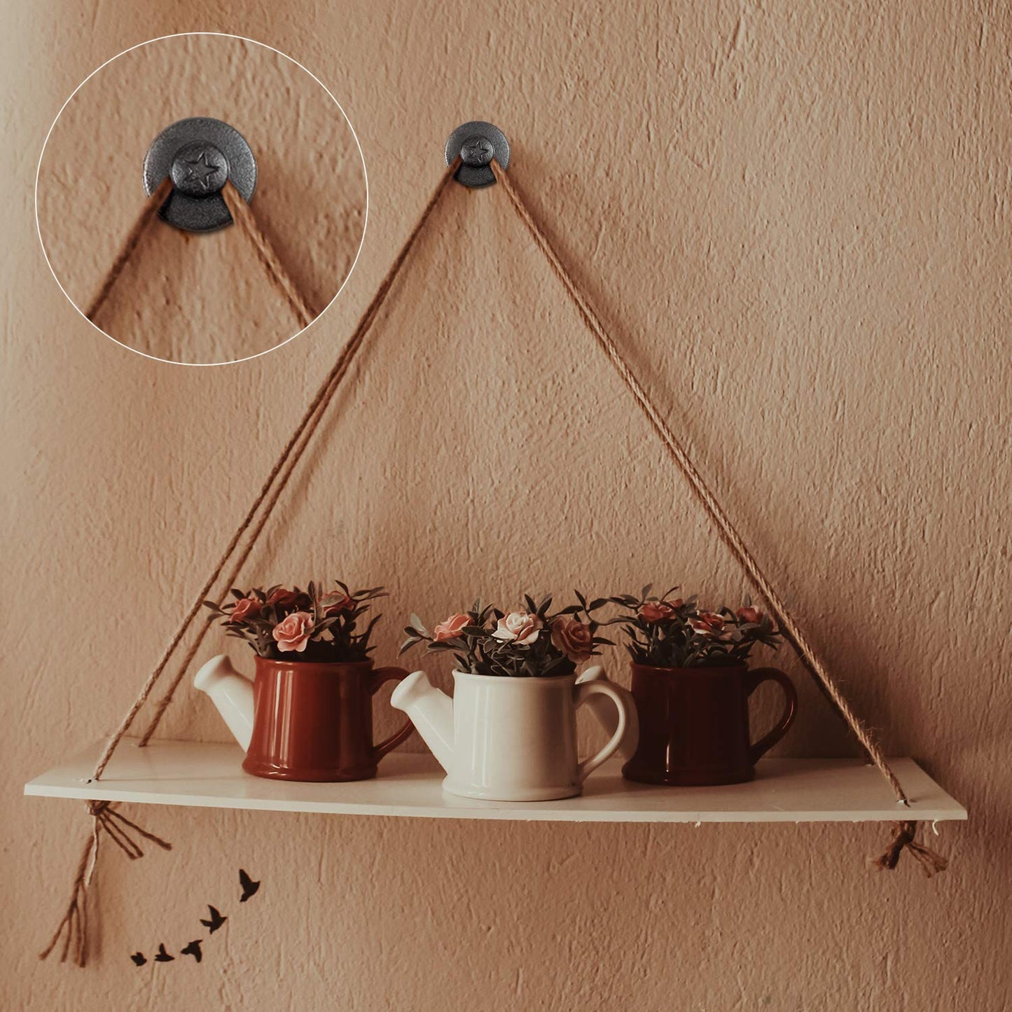 Push Pins Picture Hangers Double Headed Thumb Tacks Wall Hooks for Wall Hangings Picture Hangers Nails Small Photo Hanging Hook Pins for Home Office Photo Decor(Black,80 Pieces)