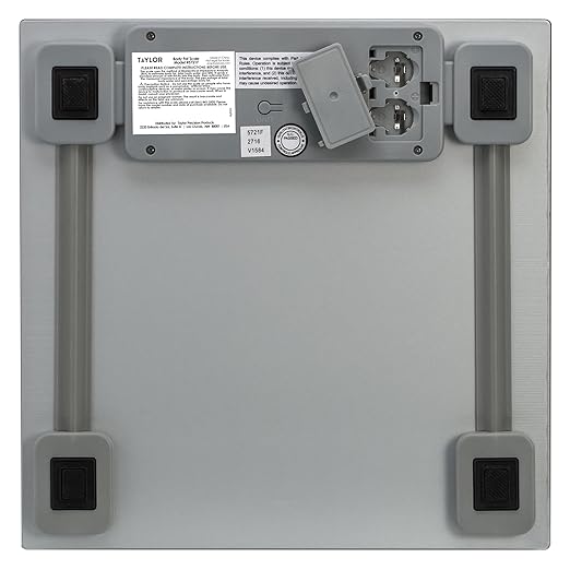 Taylor Digital Body Composition Scale, Bathroom Scale for Body Weight, Measures Body Fat, Body Water, and Muscle Mass Percentages, 8 User Recognition, FSA HSA Eligible, 400 lb Capacity, Charcoal
