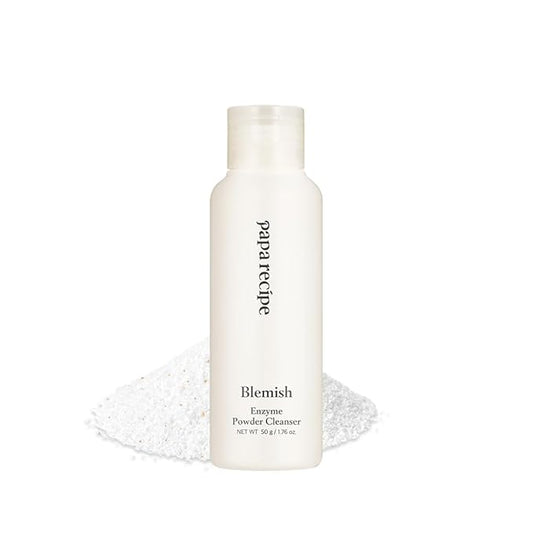 Papa Recipe Blemish Enzyme Powder Rice Cleanser – Gentle Triple Exfoliation with Papain, PHA & Rice Powder – Low pH Korean Skincare Face Wash for Clearer, Radiant Skin