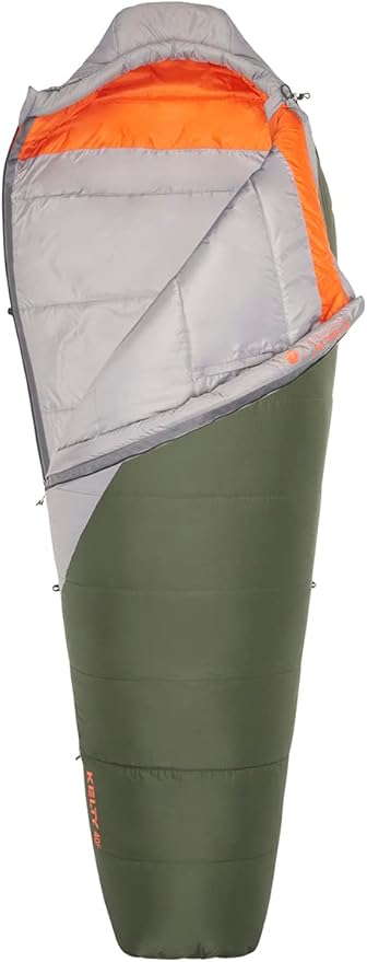 Kelty Cosmic Synthetic Fill 40 Degree Backpacking Sleeping Bag with Compression Straps, Compact and Lightweight, 2022