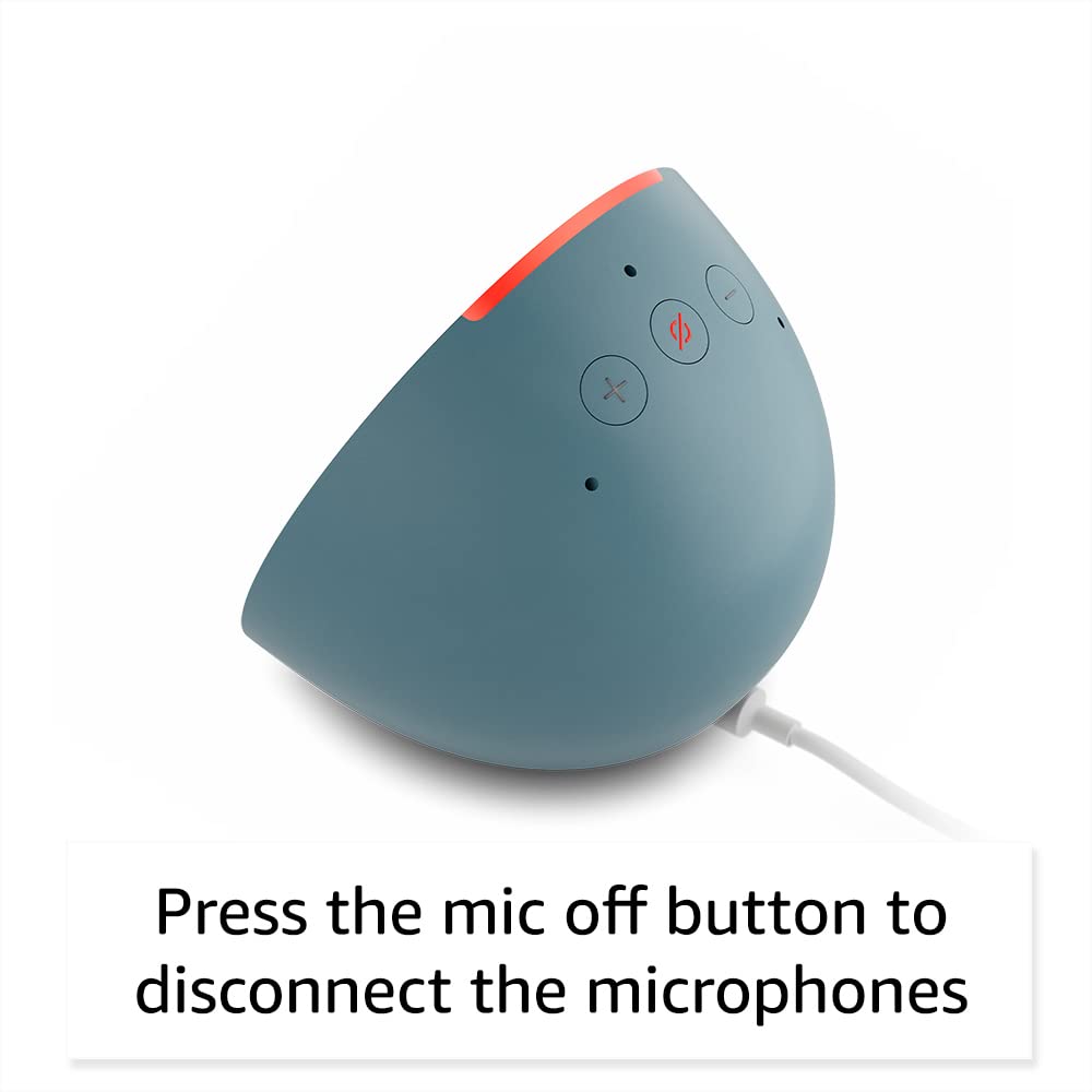Amazon Echo Pop (newest model), Our smallest Alexa speaker, Fits in any room, Charcoal