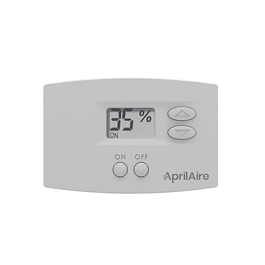 AprilAire 65 Manual Digital Whole-House Wall Mounted Humidifier Control Humidistat for AprilAire Whole-House Humidifiers, Low Voltage 24VAC