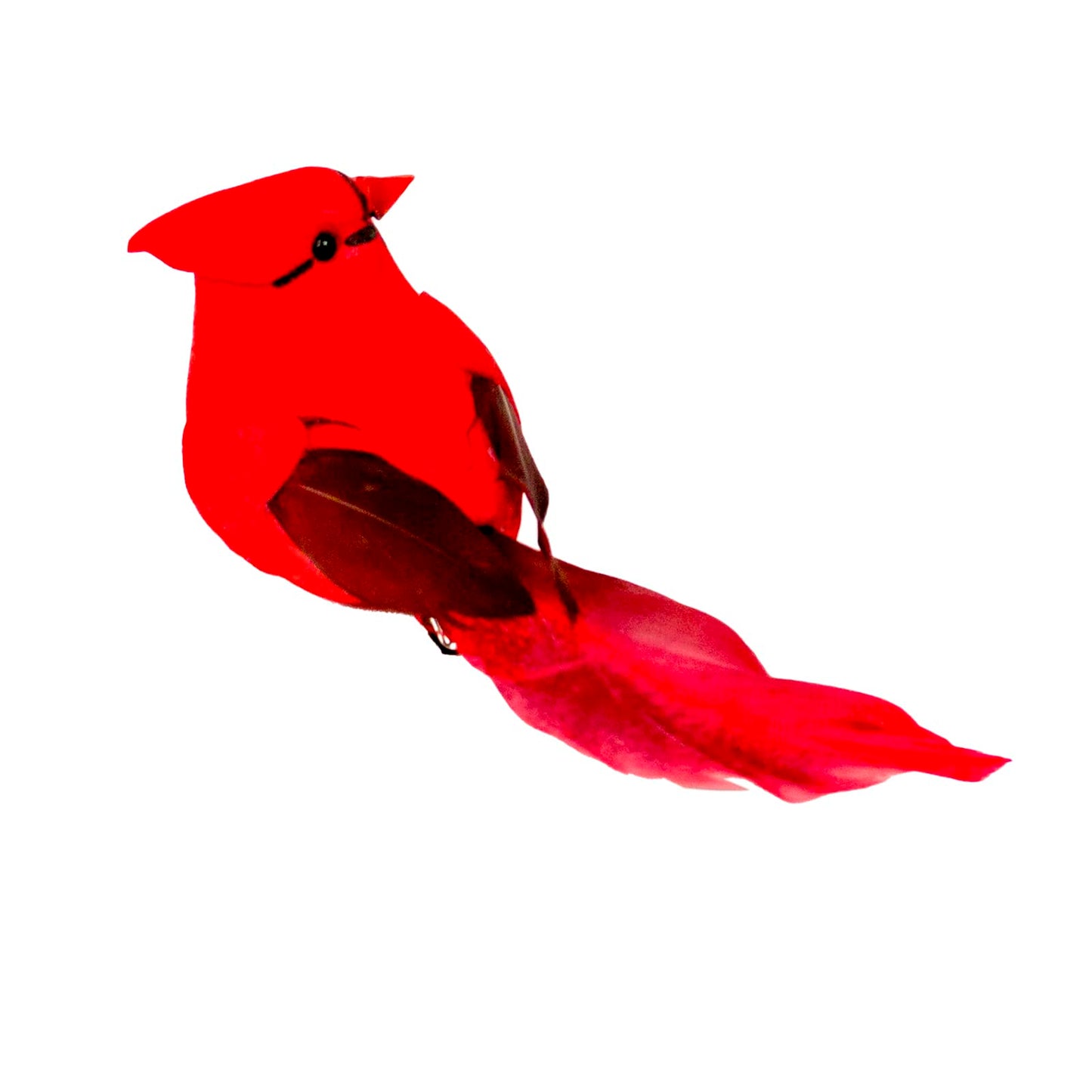 YCHTEWY-Cardinal Clip On Christmas Tree Ornament Decorations - Red Feathers Set of 12 Pieces Each is 4.5" Lon…