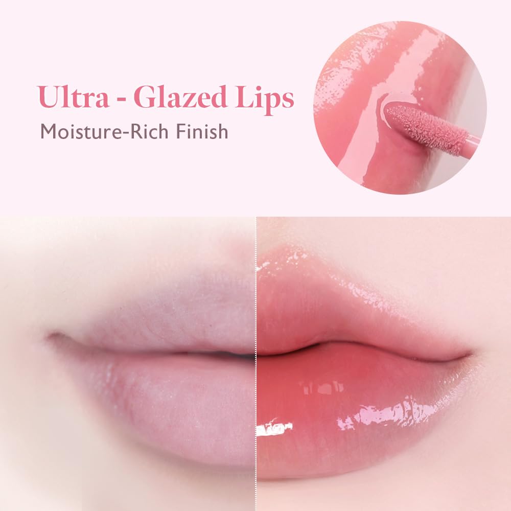 MILKTOUCH Dew Stain Sheer Lip Gloss (01 Morning Haze, 0.14 Fl Oz (Pack of 1))
