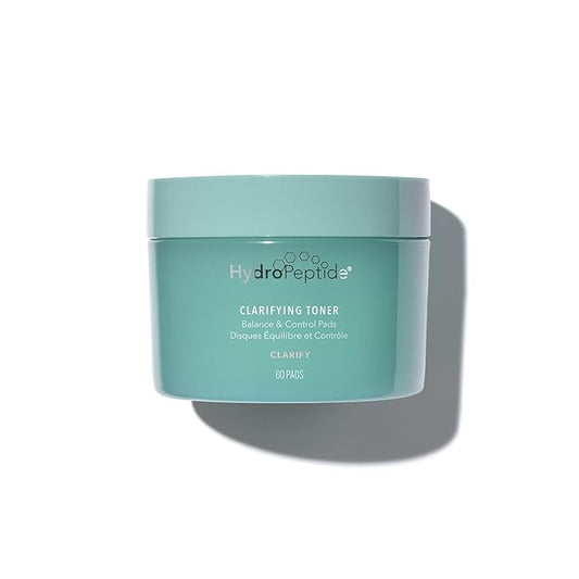 HydroPeptide Clarifying Toner Pads with Peptides for Balance & Control, (60 Pads)