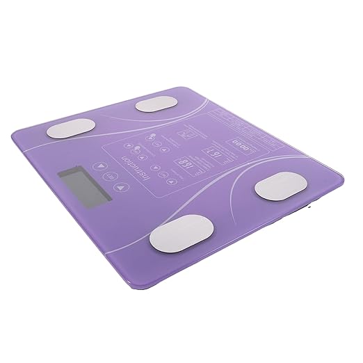Digital Body Scale for Weight Monitoring - Electronic Scale with Body Fat Measurement (No Battery Required)