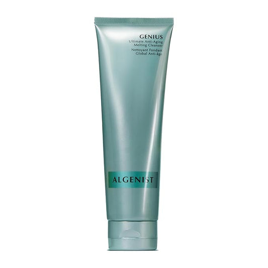 Algenist GENIUS Ultimate Anti-Aging Melting Facial Cleanser - Milky Cleansing Oil + Makeup Remover with Avocado Oil, Alguronic Acid and Microalgae Oil - Nourishes Skin + Improves Radiance (5 oz)