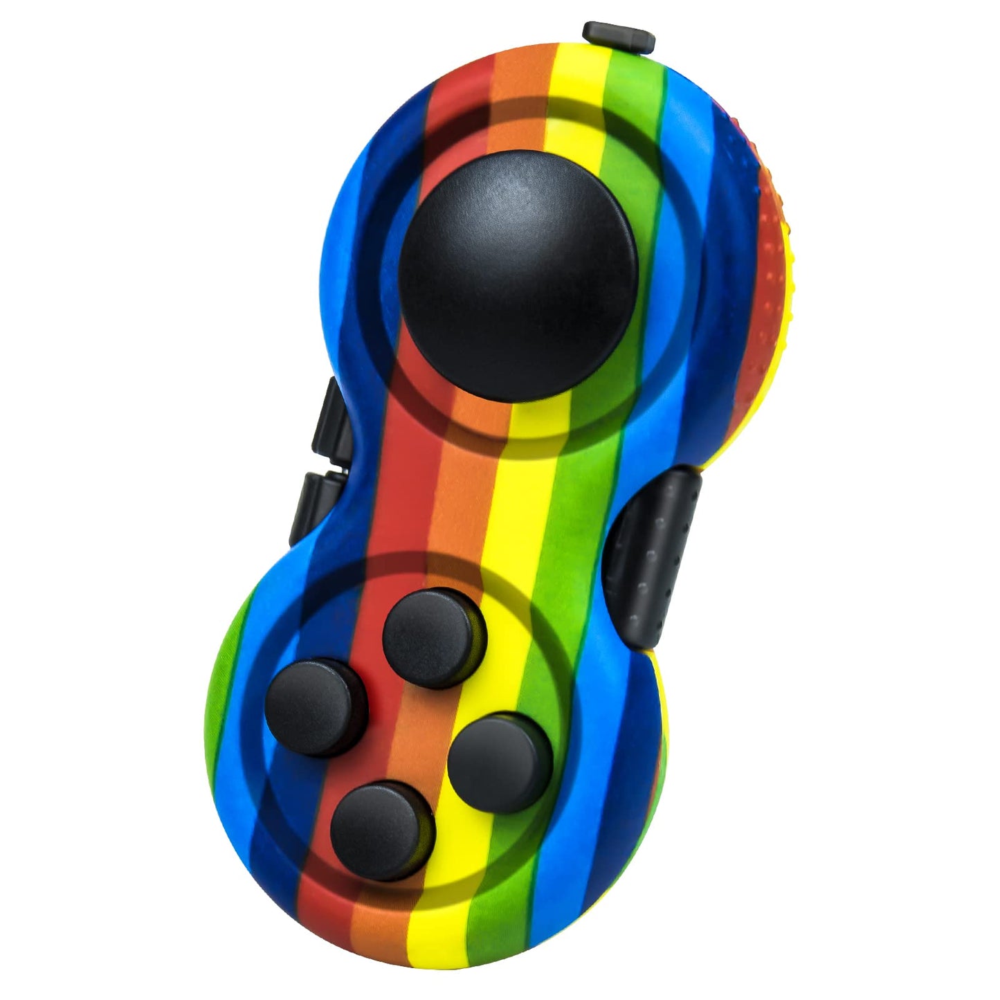 WTYCD Original Fidget Toy Game, Rubberized Classical Controller Fidget Concentration Toy with 8-Fidget Functions and Lanyard - Excellent for Relieving Stress and Anxiety