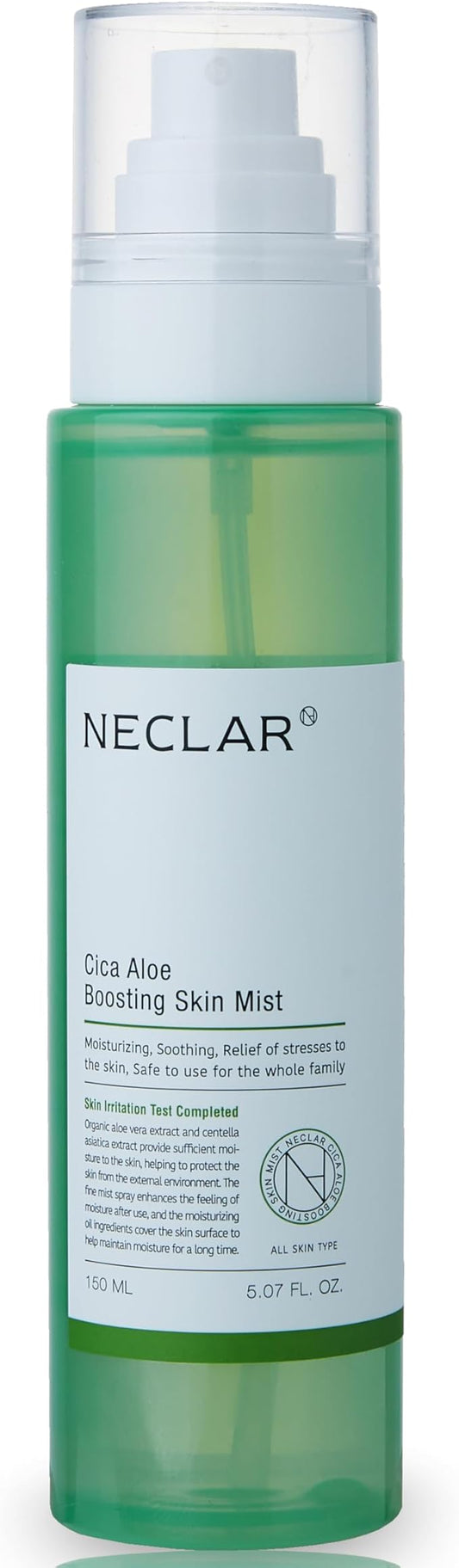CICA Aloe Hydrating Toner Spray for Face - pH Balanced Facial Mist - Aloe Vera and Centella Asiatica - for Acne Prone and Sensitive Skin - Korean Skincare for Redness, Dryness