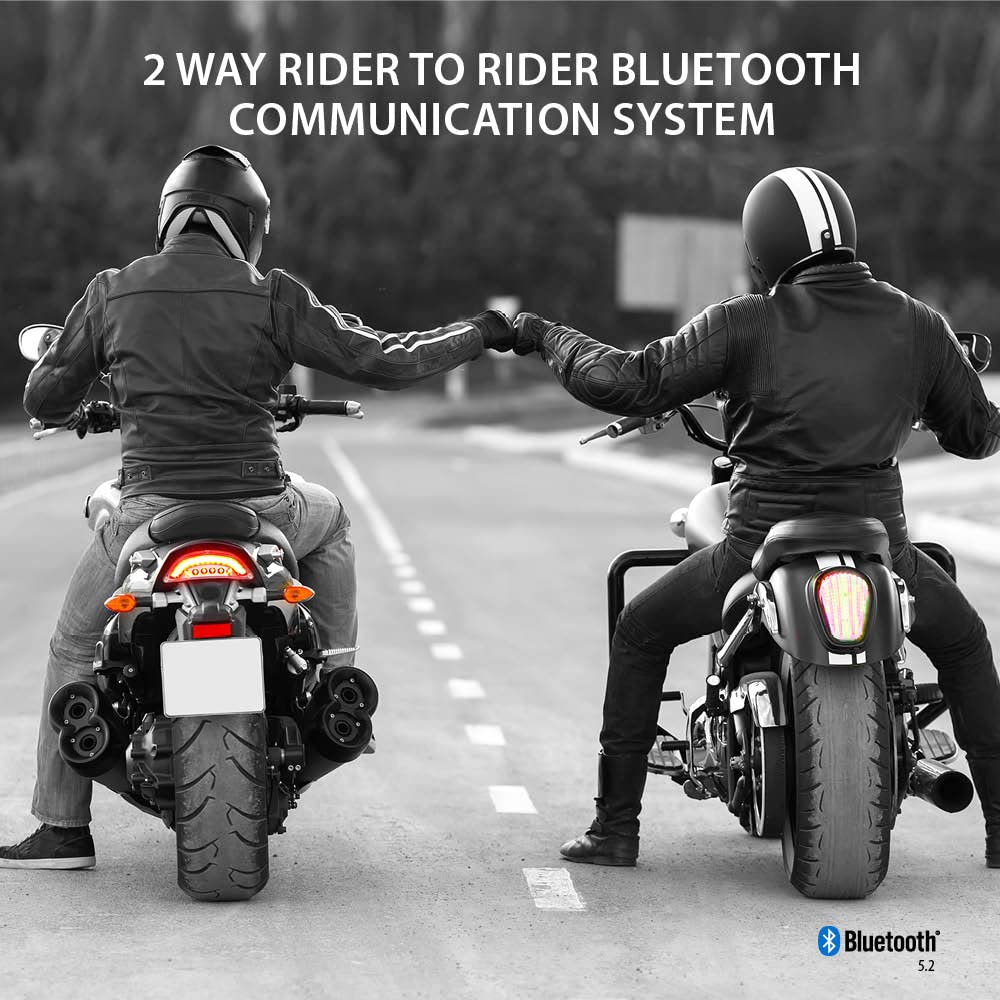 Cardo Systems FREECOM 2X Motorcycle 2-Way Bluetooth Communication System Headset - Black, Single Pack