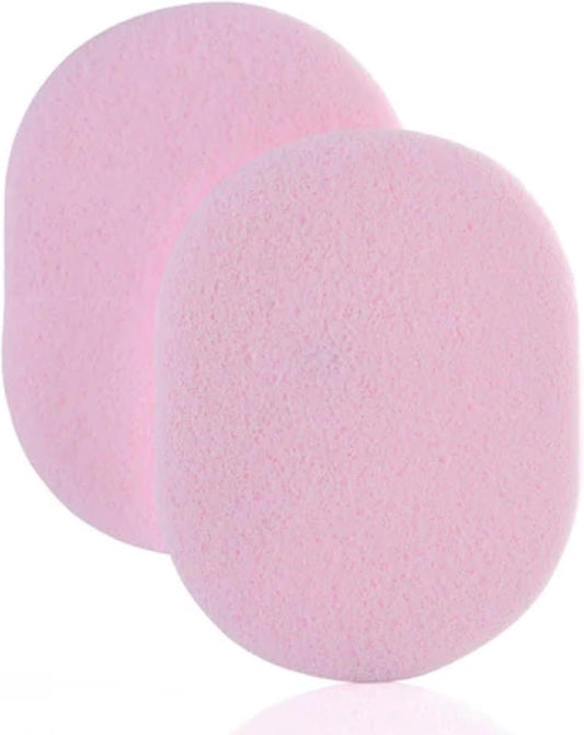 Facial Sponges for Sensitive Skin – Hypoallergenic Reusable Face Sponges for Gentle Cleansing & Light Exfoliation – Latex-Free, Non-Irritating Skincare Tools, 2-Pack