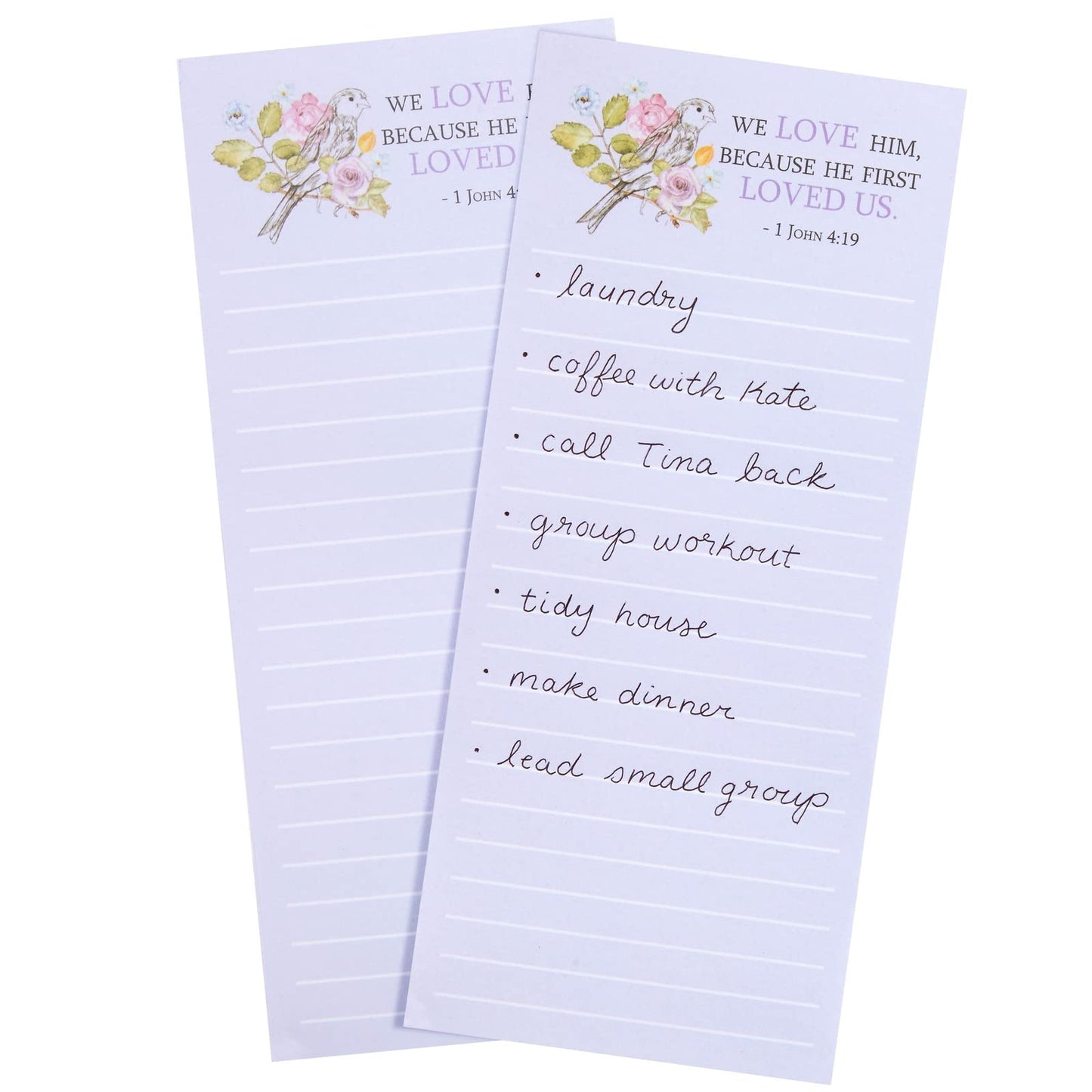 Juvale 12 Pack, 60 Sheet Christian Notepads, Magnetic Memo Pads for Refrigerator, Religious Stationery - Bible Verse Note pads for Prayer, Grocery and Shopping List - 2.75x6.25 Inch