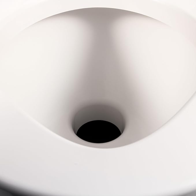 Camco RV Premium Travel Toilet - Features a 5.3-Gallon Detachable Holding Tank, Pump Flush Design & Spring-Loaded Latch (41535)