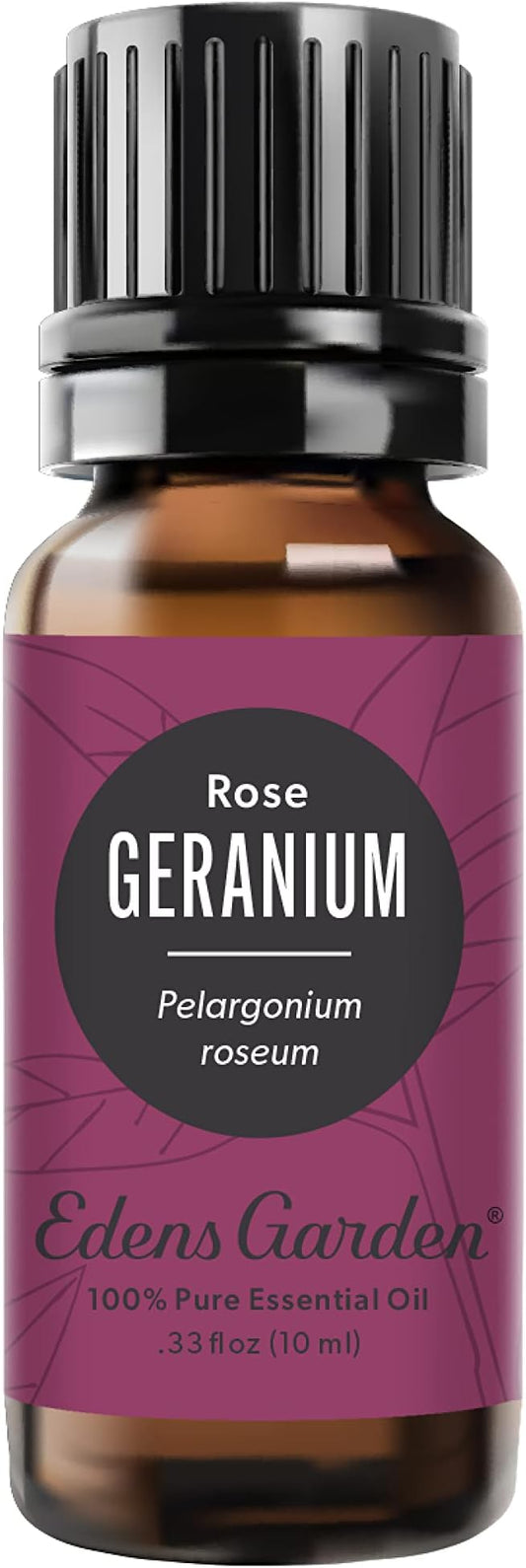 Edens Garden Geranium- Rose Essential Oil- 100% Pure Premium Grade, Undiluted, Natural, Therapeutic, Aromatherapy, The Best for Diffuser, Face, Candle, Hair 10 ml (.33 fl oz)