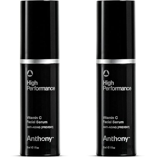 Anthony High Performance Vitamin C Cream Treatment. Advanced Anti-Aging Serum for Face with Polypeptides & Salicylic Acid. Dark Spot Corrector Moisturizer for Face Brightening, 2 Pack (1 Fl Oz)