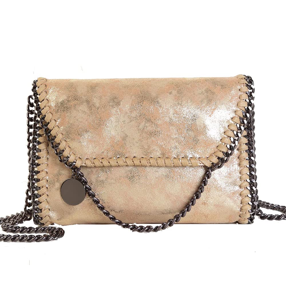 Beatfull Designer Chain Shoulder Purse for Women Soft Leather Quilted Clucth Fashion Message Crossbody bag