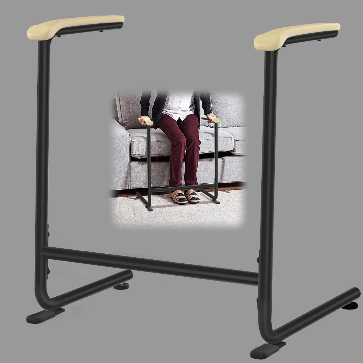 Large Sized Couch Chair Stand Assist for Seniors, Standing aid & Support Device with Handles, Chair Lift Assist Device for Elderly Mobility & Daily Living Stand to Sit(250LBs Loading, 29.0“W*26.6" H)