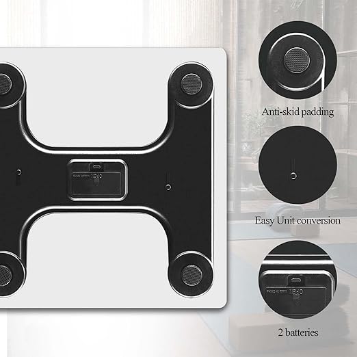 Weight Scale Digital Scale for Body Weight Bathroom Scales Personalized Scale for Body Weight 400 lbs with Large Backlit Display Easy Read - Colorful Tiles