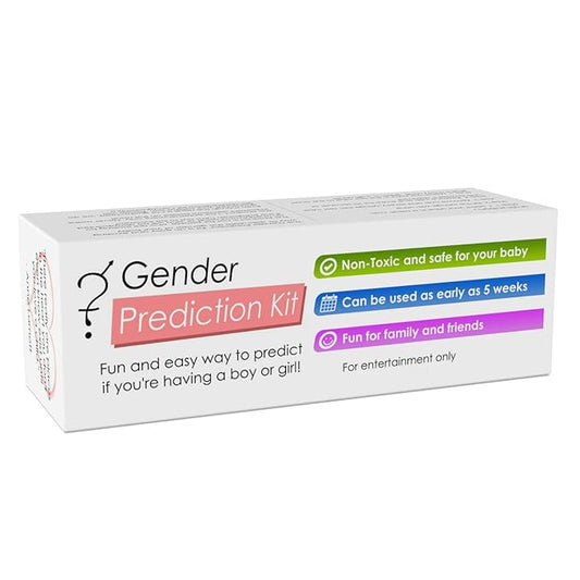 Baby Gender Prediction Test Kit - Early Pregnancy Prenatal Sex Test - Predict if Your Baby is a boy or Girl in Less Than a Minute from The Comfort of Your Home. Super Fun Gift for Reveal Party.