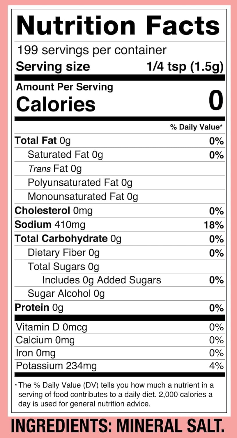 BEYOND HIMALAYAN Pink Himalayan Sea Salt Substitute - 10.5 oz. - Tasty Low Sodium Salt & Potassium Salt Substitute for High Blood Pressure - Himalayan Pink Salt Substitute With Real Salt-Taste