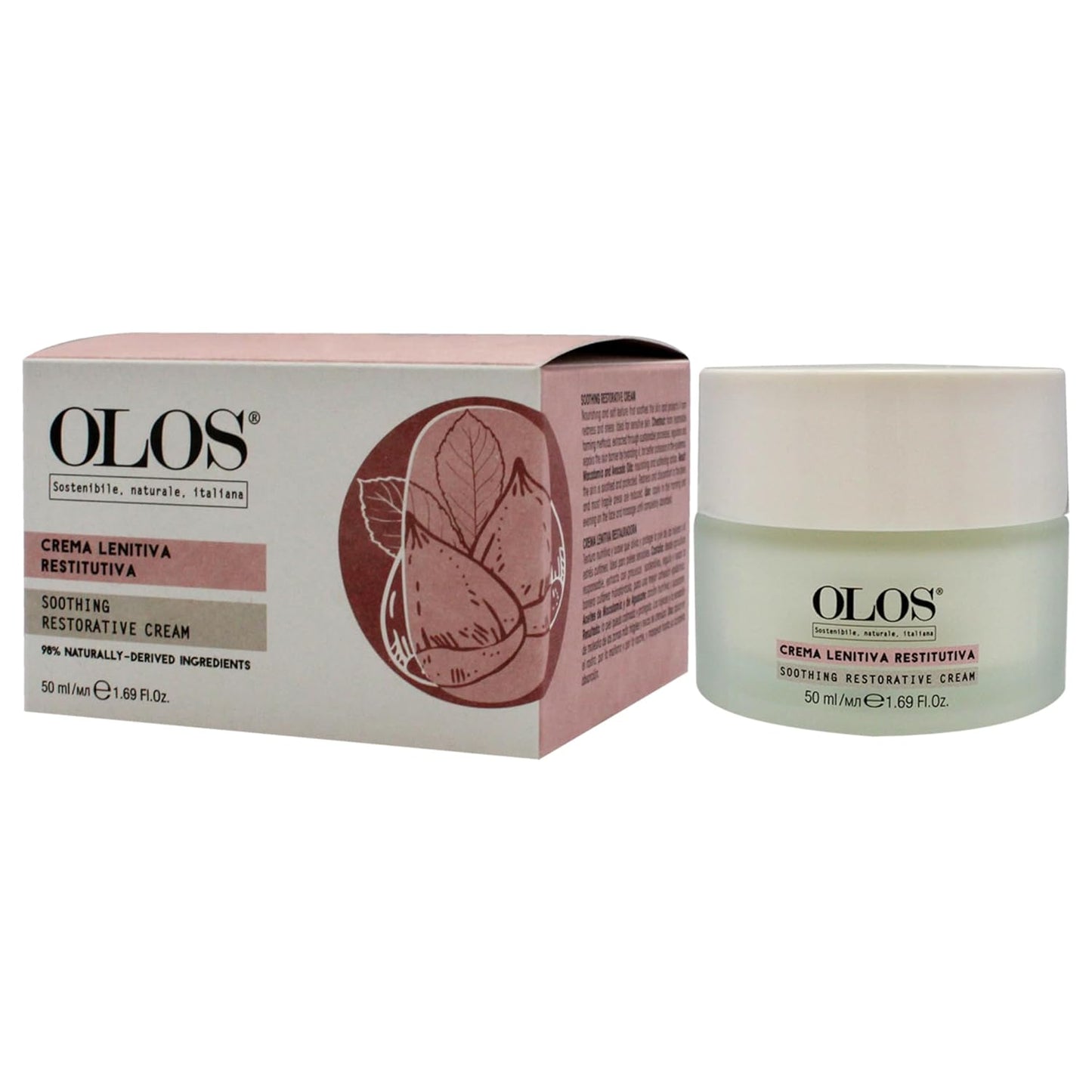 Soothing Restorative Cream - Face Moisturizer - Face Lotion for Stress Signs and Redness - Face Cream with Aloe, Macadamia, Avocado Oil - 1.7 oz