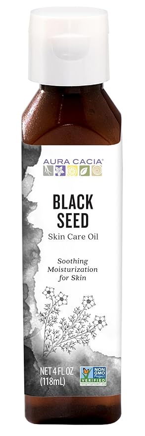 Aura Cacia Black Seed Skin Care Oil | GC/MS Tested for Purity | 118ml (4 fl. oz.)