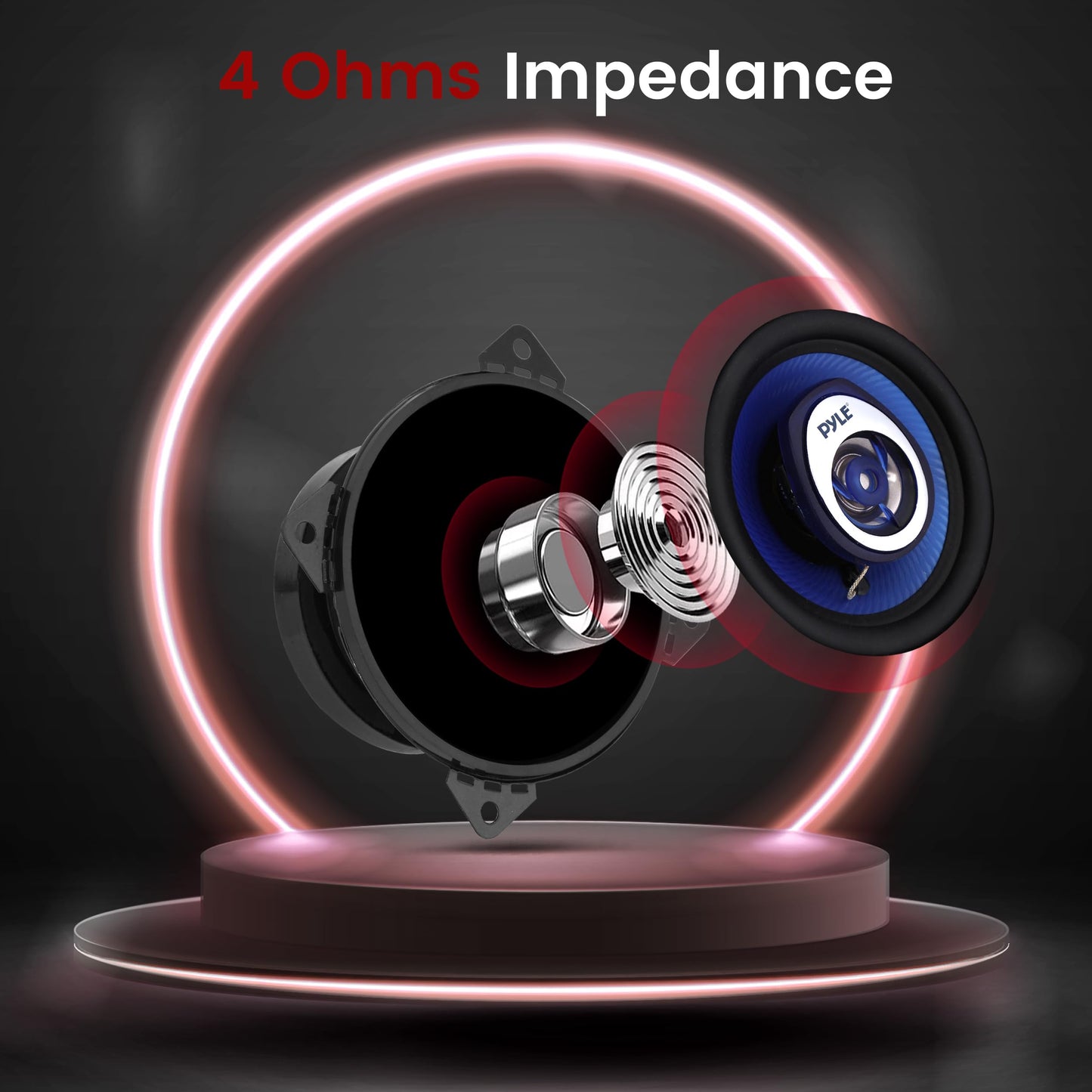 Pyle 6” x 9” Car Sound Speaker (Pair) - Upgraded Blue Poly Injection Cone 4-Way 400 Watts w/ Non-fatiguing Butyl Rubber Surround 50 - 20Khz Frequency Response 4 Ohm & 1.25” ASV Voice Coil
