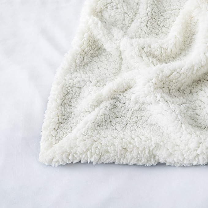 IR Imperial Rooms Sherpa Fleece Throw Blanket Twin Size for Couch - Thick and Warm Fluffy Teal Blankets for Winter, Soft and Fuzzy Twin Blanket for Bed, 60x80 Inches