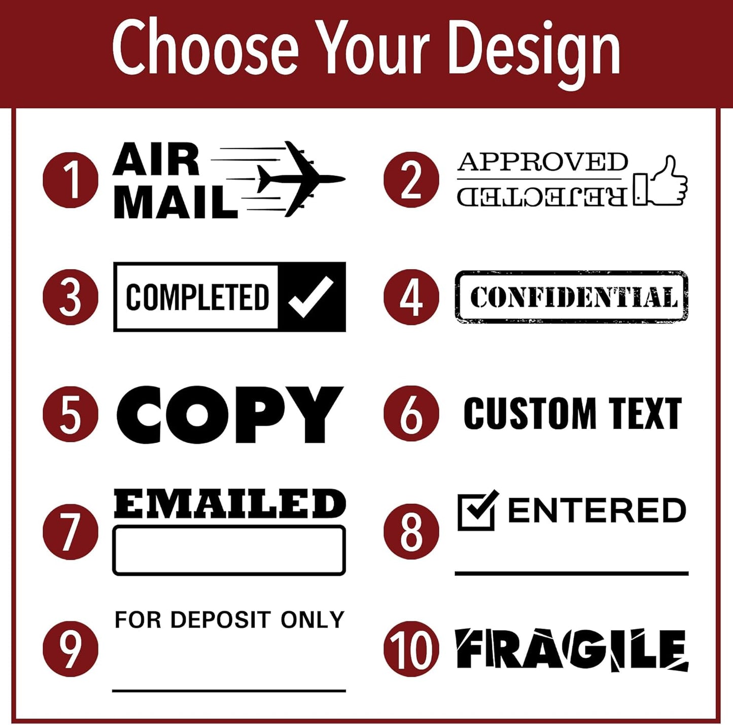 Paid Office Stamp | 4 Different Sizes | 20 Designs | Multiple Color Options | Perfect for Quick Validation of Office Documents (Paid, Medium)