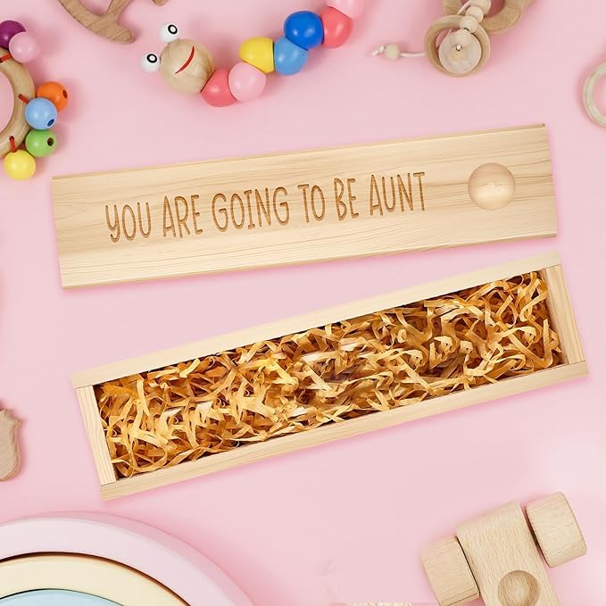 Pregnancy Announcement for Aunt, Pregnancy Test Keepsake Box, Baby Announcement Reveal Gifts Ideas for Husband Grandparents Dad Aunt and Uncle