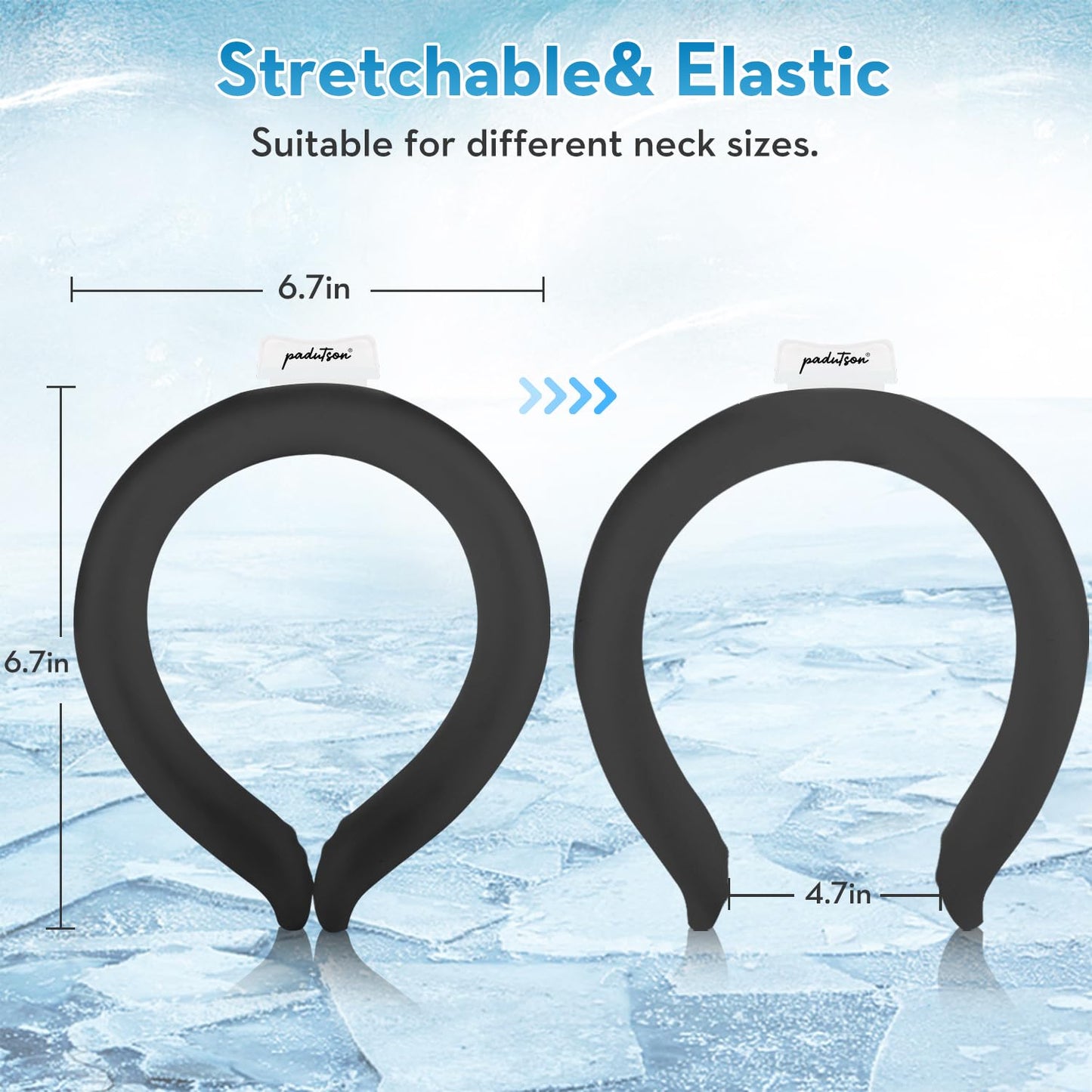 Neck CoolingTube, Reusable Ice Coolers Wearable Body CoolingProducts, Neck Coolers for HotWeather