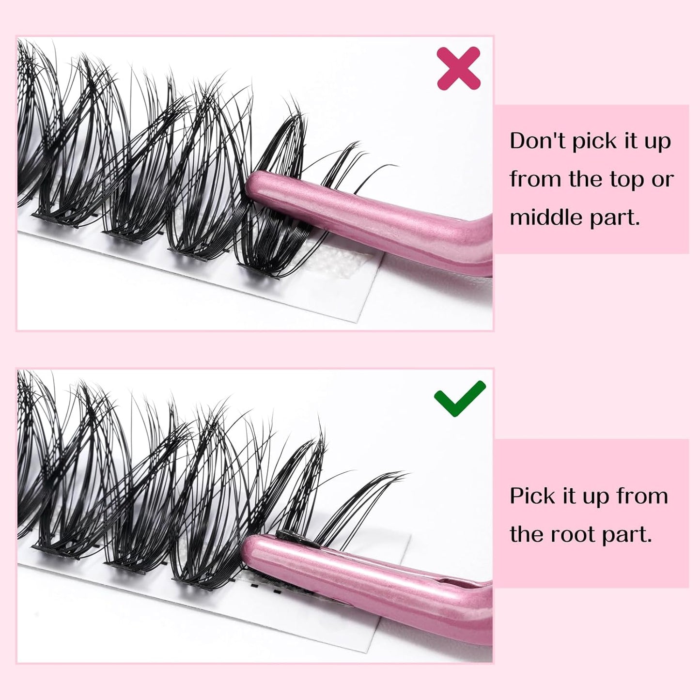 280 Pcs Individual Lashes 30D+40D Mixed Lash Clusters 14 Rows Cluster Lashes that Look Like Eyelash Extensions DIY Lash Extension Self Application At Home (30+40-C-14)