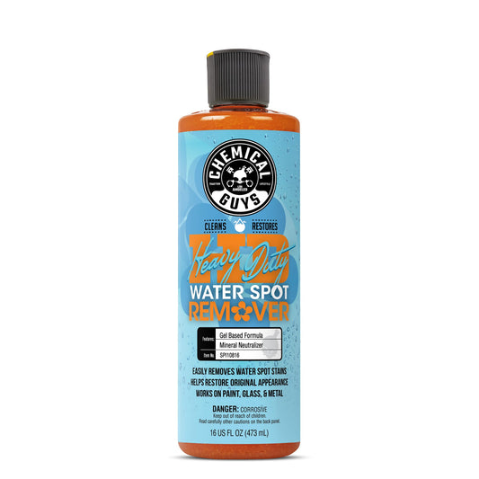 Chemical Guys Heavy Duty Water Spot Remover - Stain Removing Gel for Paint, Glass & Metal - Safe for Cars, Trucks, Motorcycles & More, 16 fl oz