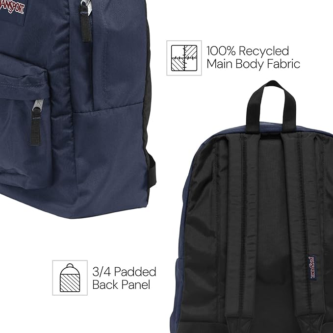 JanSport SuperBreak One Backpack - Durable, Lightweight Bookbag with 1 Main Compartment, Front Utility Pocket with Built-in Organizer - Premium Backpack, Event Horizon
