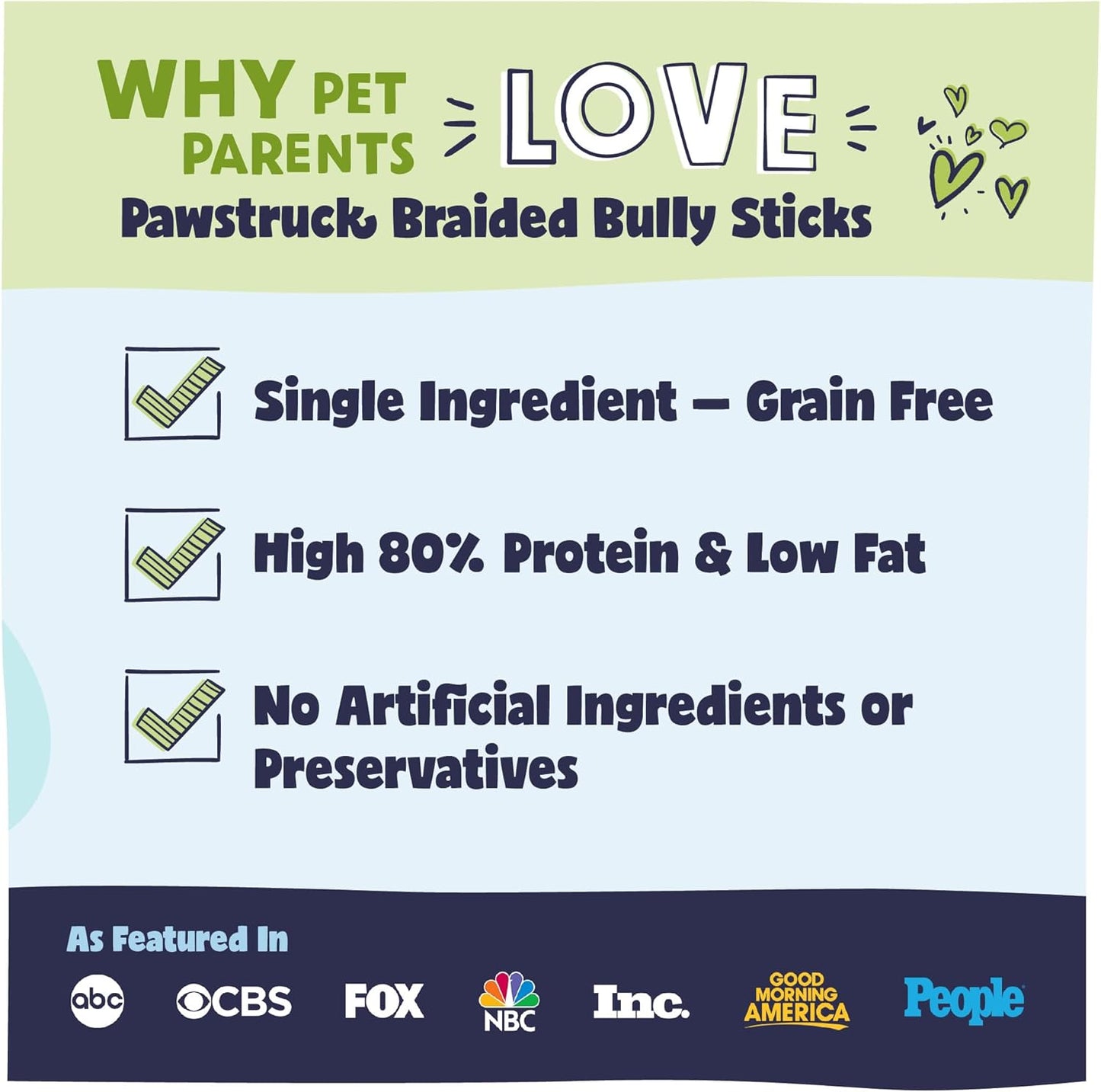 Pawstruck Natural 9” Braided Bully Sticks for Dogs - Tough, Long-Lasting, Rawhide-Free, Low Odor, Healthy Single Ingredient Chew Treat for Aggressive Chewers - 25 Count - Packaging May Vary