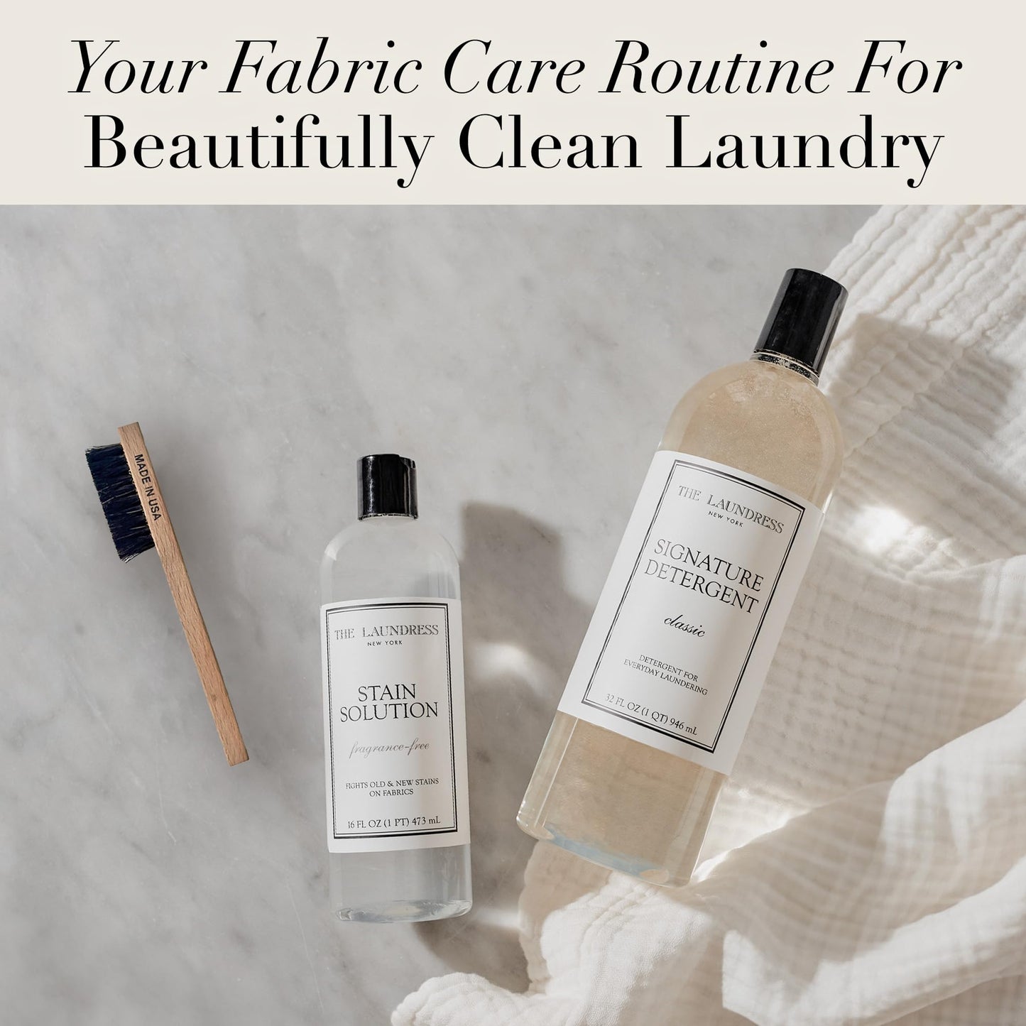 The Laundress Stain Brush, Laundry Brush for Stain Removal, Stain Brush for Clothes, Small Brush for Cleaning Small Spaces, Home Cleaning