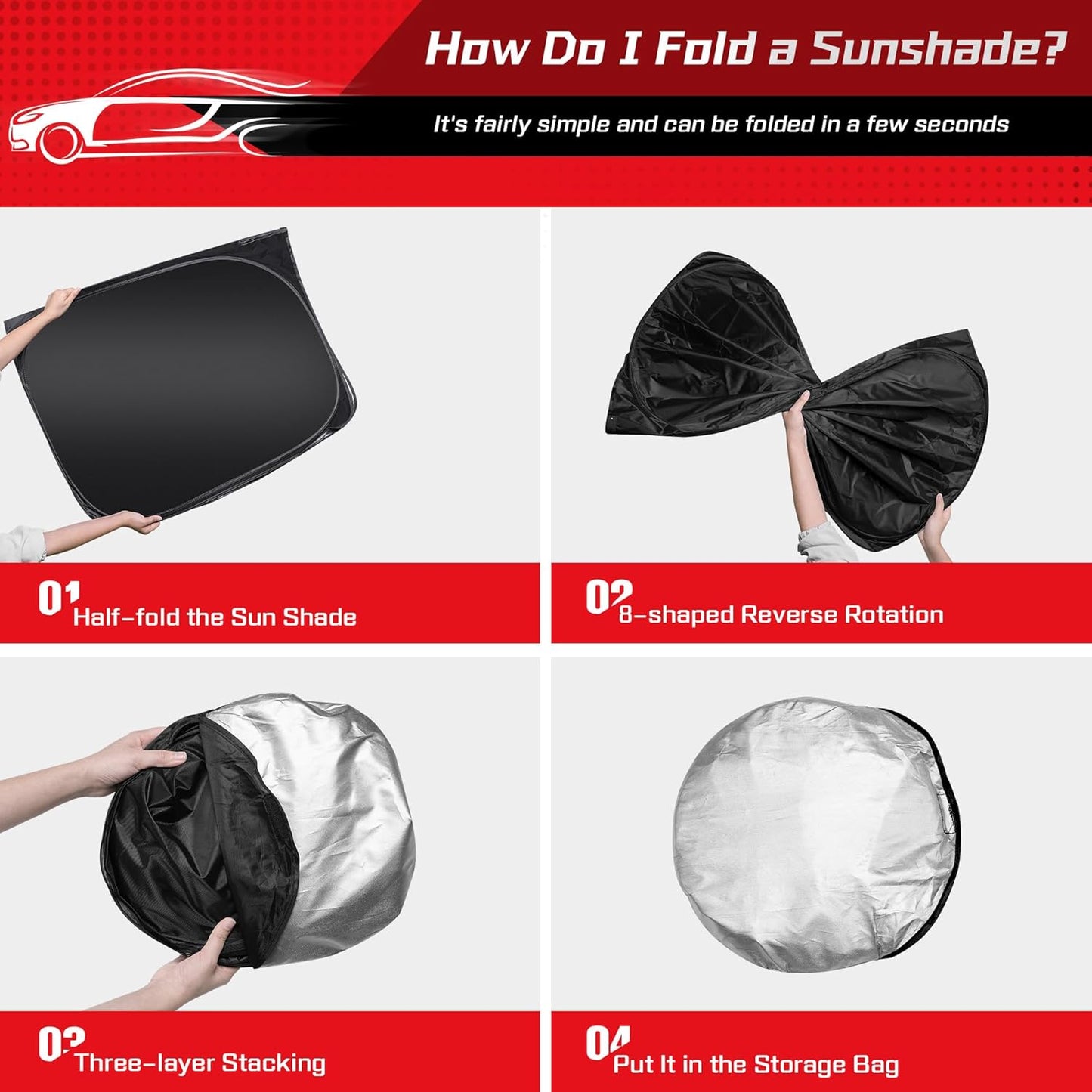 ARISMOTOR Windshield Sun Shade for Kia EV9 2024-2025, Custom Fit Foldable Front Window Sunshade Sun Visor Protector, Block UV Rays Keep Your Car Cooler
