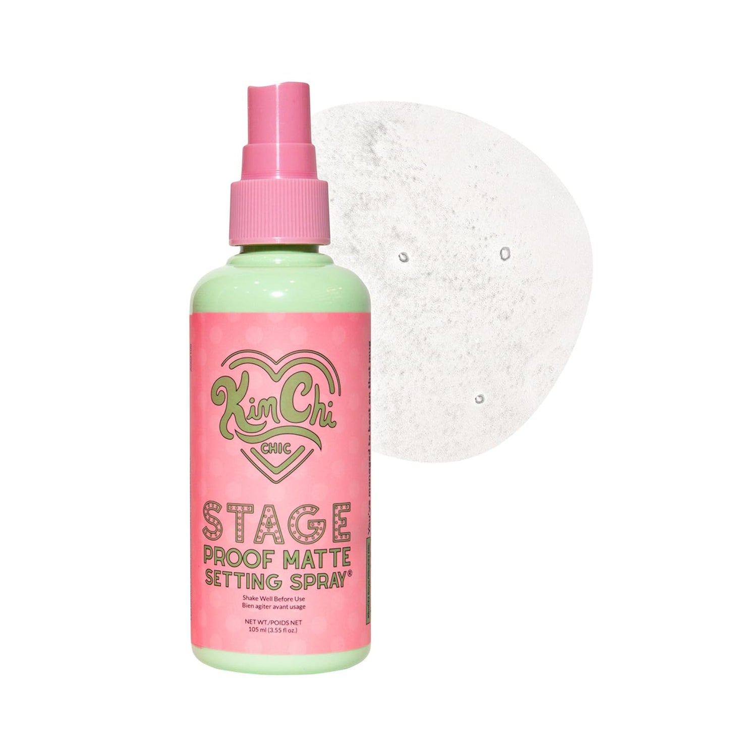 Kimchi Chic Beauty Stage Proof Matte Setting Spray, Makeup Finishing Mist and Fixative for All Skin Types, 3.55 fl oz