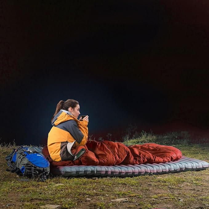 BISINNA XXL Sleeping Bag(90.55"x39.37") for Big and Tall Adults,3-4 Seasons Plus Size Warm and Comfortable Waterproof Lightweight Sleeping Bag Great for Camping Backpacking Hiking Indoor & Outdoor