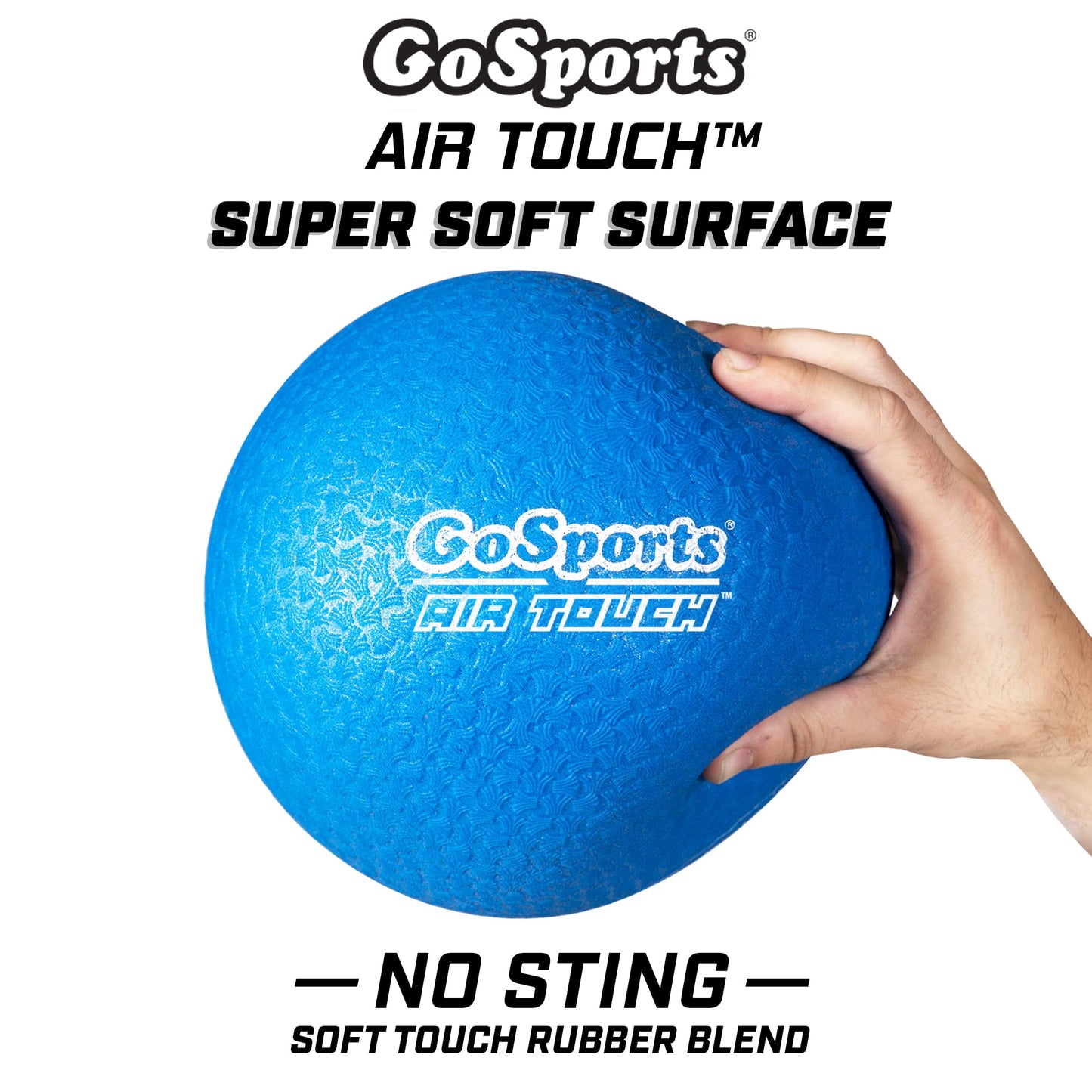 GoSports 8.5 inch Playground Ball (Set of 6) with Carry Bag and Pump