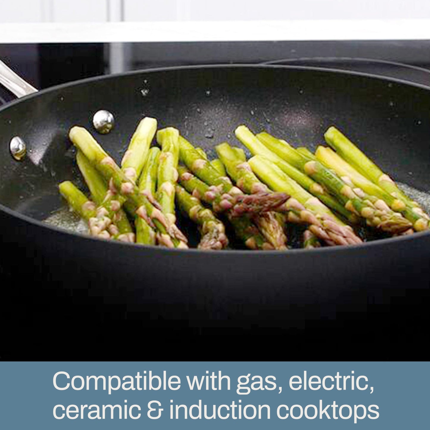 All-Clad HA1 Hard Anodized Nonstick Cookware Set 10 Piece Induction Oven Broiler Safe 500F, Lid Safe 350F Pots and Pans Black
