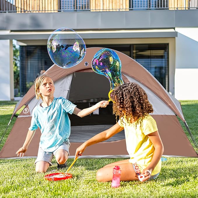 Camping Tent 2 Person, Waterproof Windproof Tent with Rainfly Easy Set up-Portable Dome Tents for Camping…