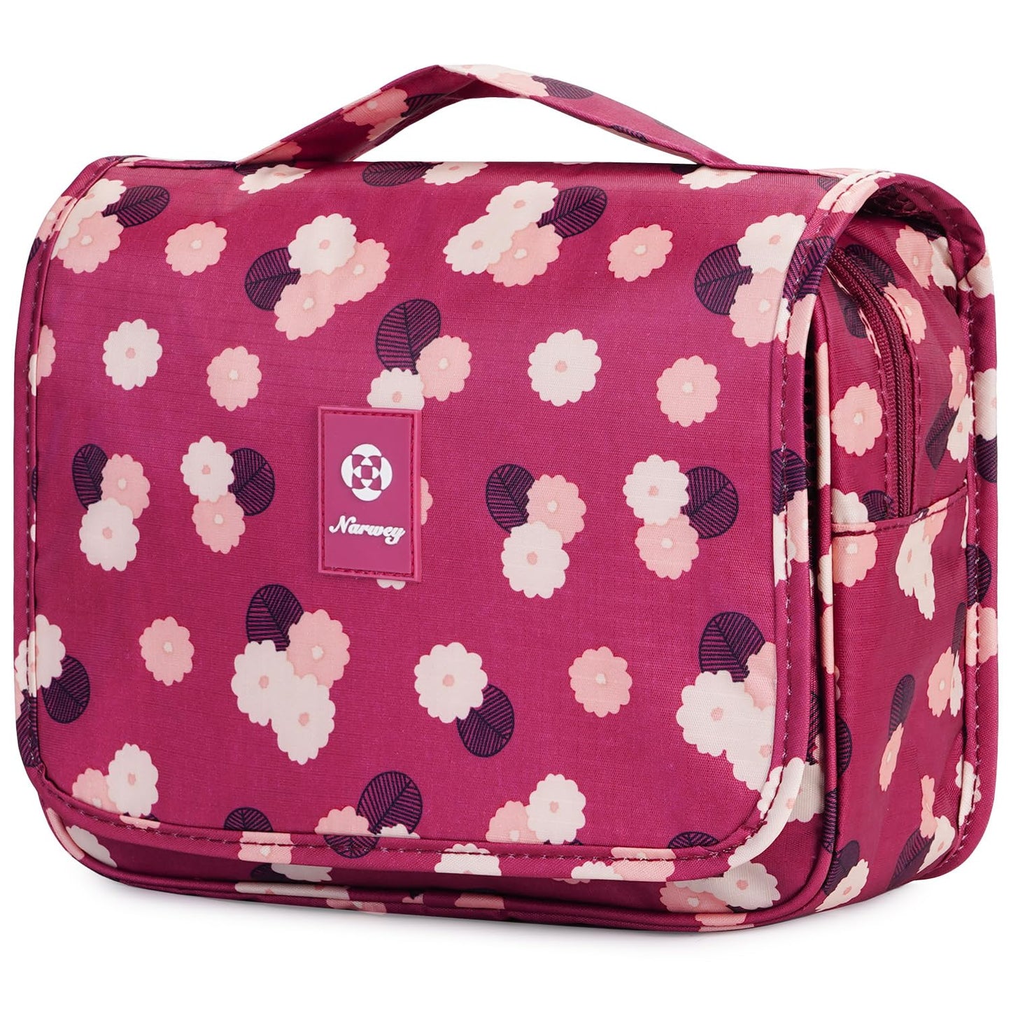Narwey Small Hanging Travel Toiletry Bag for Women, Travel Bag for Toiletries, Makeup Bag Organizer Make Up Bags Cosmetic Bags for Girls (Green)