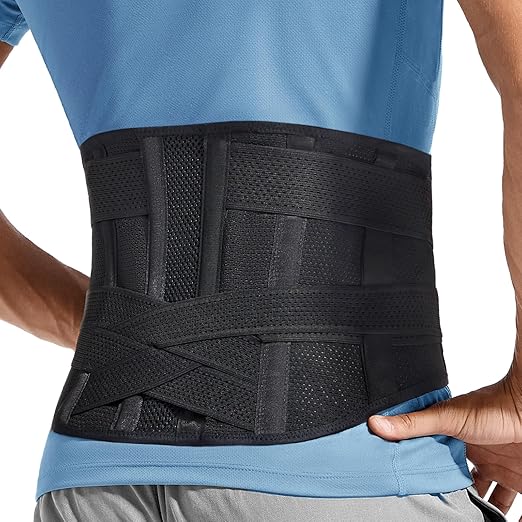 Adjustable Back Brace for Lower Back Pain & Sciatica Relief - Unisex Lumbar Support Belt for Herniated Disc, Posture Correction, Breathable Design for Work, Sports (B92,X-Large)