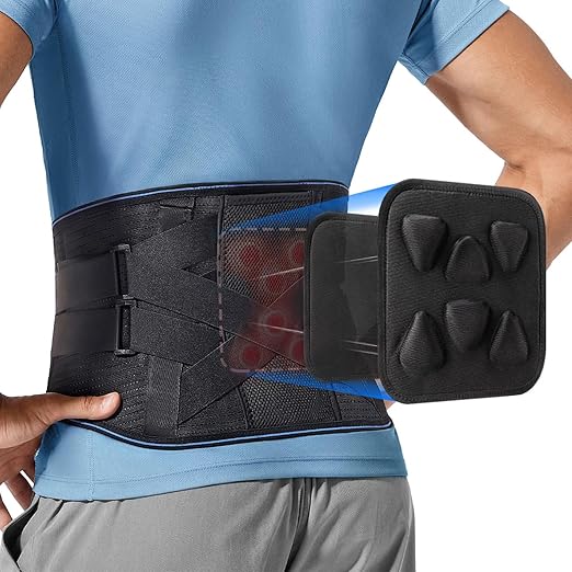 Adjustable Back Brace for Lower Back Pain & Sciatica Relief - Unisex Lumbar Support Belt for Herniated Disc, Posture Correction, Breathable Design for Work, Sports (B73,XXX-Large)