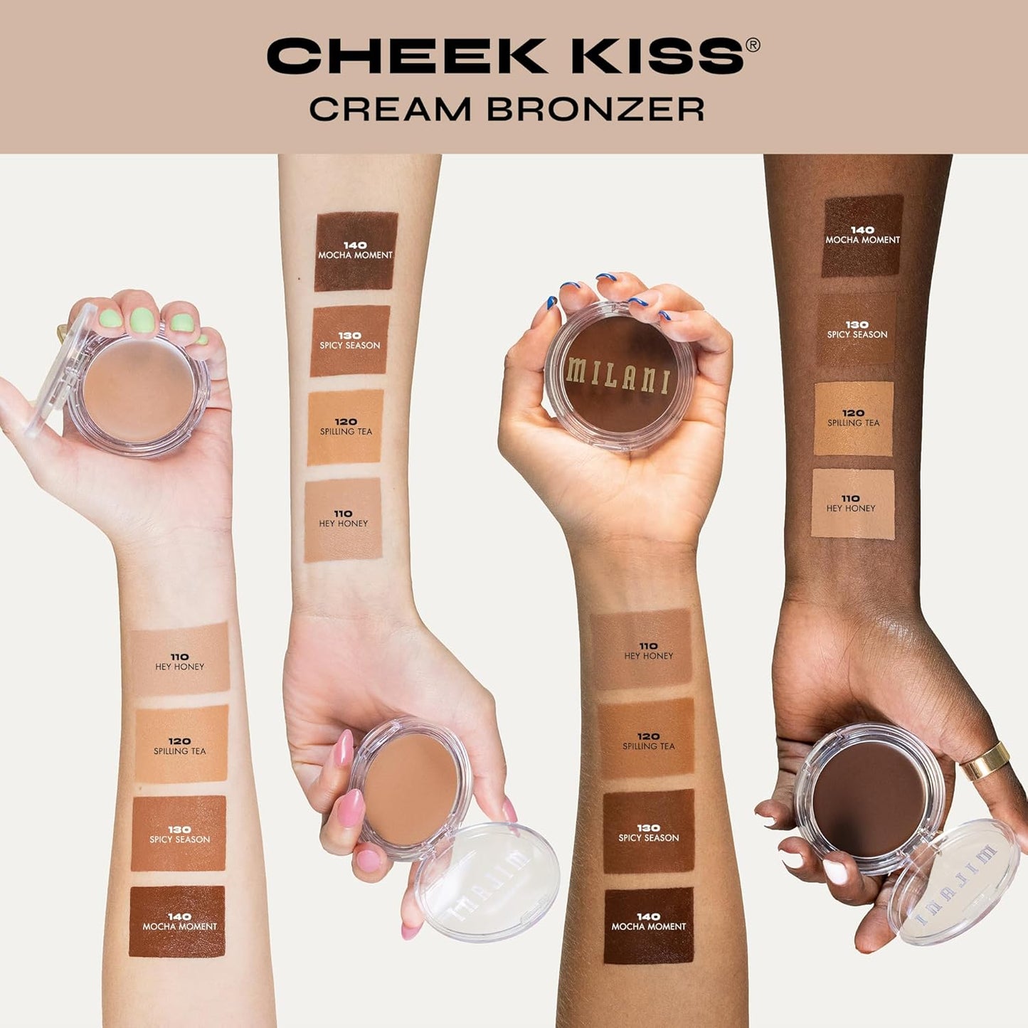 Milani Cheek Kiss Cream Bronzer-120 Spilling Tea