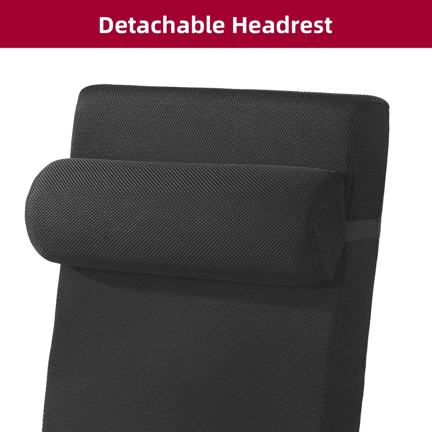 HOMBYS Recliner Chair Cushions for Elderly,Lumbar Support Pillow for Recliner with Seat Cushion & Adustable Headrest, High Desnity Foam Recliner Pillow (Black)