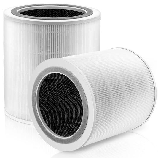 Core 400S Replacement Filter for LEVOIT Core 400S Core 400S-P Smart WiFi Air Purifie-r, Core 400S-RF 3-in-1 True HEPA Activated Carbon Filter, LRF-C401S-WUS, 2 Pack